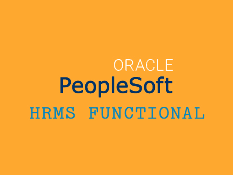 Peoplesoft HRMS functional